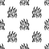 Cartoon doodle of Super big effect element seamless pattern. vector