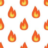Fire burst effect seamless pattern. vector