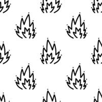 Cartoon doodle of Big size effect element seamless pattern. vector
