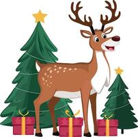 Frosty Reindeer Glow vector