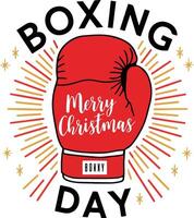 Festive Cheers for Boxing Day vector