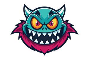A playful and spooky monster vector