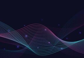 blue background with dynamic line wave vector