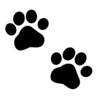 a large number of paw prints are shown vector