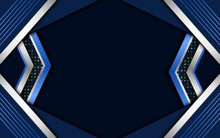 Silver and blue background realistic abstract vector