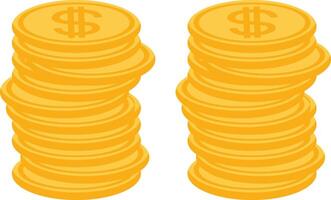 Stack Coins Icon for Nowruz Day Element vector