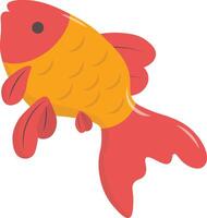Fish nowruz with cartoon design style vector