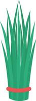 Grass Nowruz icon with cartoon design style vector