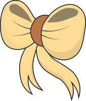 Ribbon easter icon in cartoon shape. vector