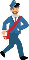Postman Character Design vector