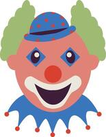 Funny Clown Mask Clipart vector