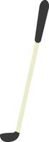 A hockey stick with a black handle and a white handle vector