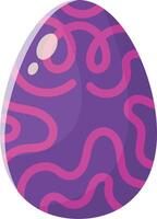 Easter eggs clip art with abstract pattern vector