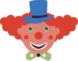 Funny Clown Mask Clipart vector