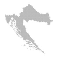 black halftone dotted croatia map vector