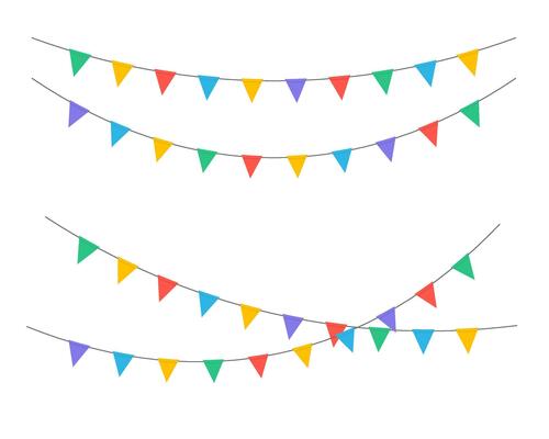 Colorful Bunting Flags for Festive Decoration