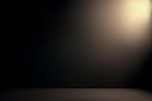 Dark Gradient Studio Room Background with Subtle Lighting vector