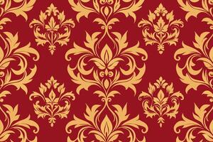 Damask seamless pattern vector