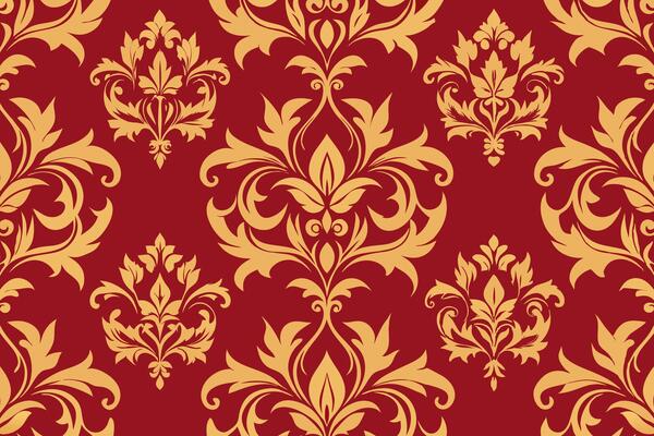 Damask seamless pattern