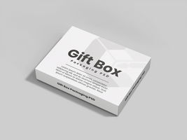 Realistic Open Flat Rectangle Packaging Box 3D Rendering Mock-up easy to change colors - Mockup for branding psd