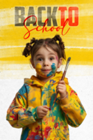 simple back to school flyer design psd