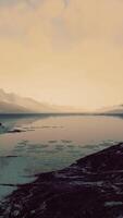 Peaceful calm view of fjords in Norway video