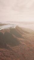 Aerial view of the terrain in Mountain Range Nature Reserve video