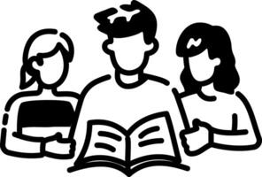 Storytelling icon in hand drawn style vector