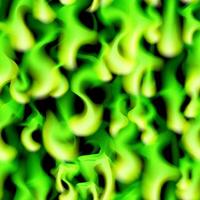 Fire seamless pattern background. Green neon flame. Blaze design. vector