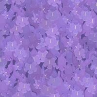Jacaranda Mimosifolia, purple flowers seamless pattern background. Beautiful floral wrapper. vector