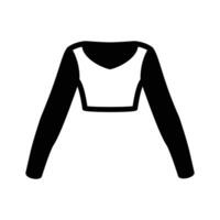 Long sleeve top, ideal for layering or wearing alone vector