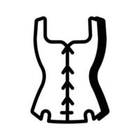 Fitted corset top for a stylish, structured look vector