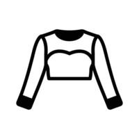 Long sleeve top, ideal for layering or wearing alone vector
