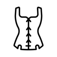 Fitted corset top for a stylish, structured look vector