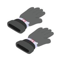 Get your hold on this amazing icon of winter gloves in trendy style vector