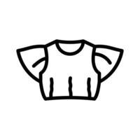Basic t shirt icon for casual wear representation vector