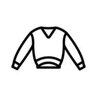 Cozy sweater icon for winter or casual wear vector