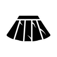 Icon of a skirt suitable for a variety of styles vector