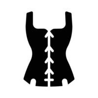 Fitted corset top for a stylish, structured look vector
