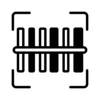Icon of a barcode scanner for product identification vector