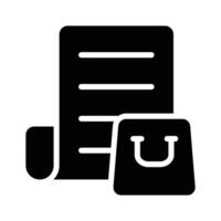 Icon representing a list of shopping items vector