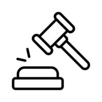 Gavel and block representing auctions or bidding events vector