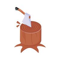 Have a look at this amazing icon of wood cutting in modern style vector
