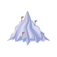 Get this premium icon of mountain in trendy style vector