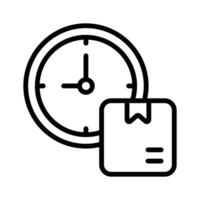 Take a look at this amazing icon of delivery time in modern style vector