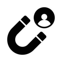 A magnet attracting a customer to indicate retention strategy vector