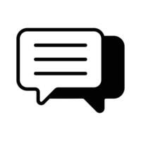 Icon for real time customer support via chat vector