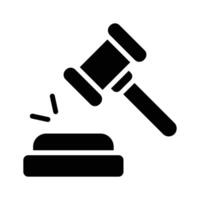 Gavel and block representing auctions or bidding events vector