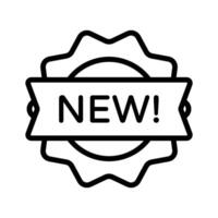 Badge icon with NEW label for new product arrivals vector