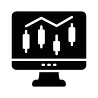 Screen displaying data analytics or performance metrics vector